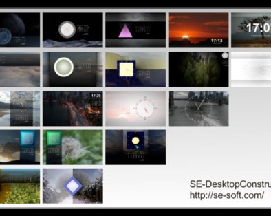 SE-DesktopConstructor: часы и календарь на Рабочем столе