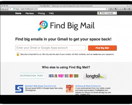 Как находить письма с большими вложениями в веб-версии Gmail