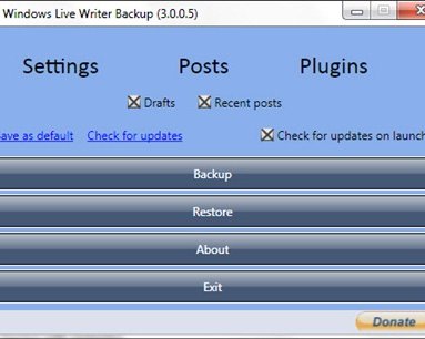 WLWBackup -- бэкап блогов и настроек