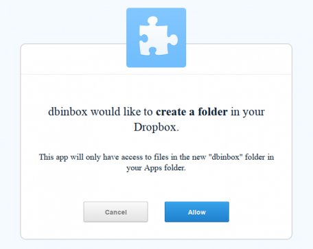 Dbinbox - анонимная загрузка файлов в Dropbox c любого компьютера