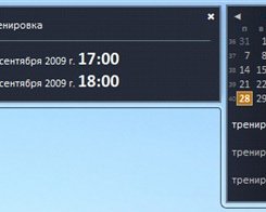 Windows Live Calendar Gadget для Windows 7