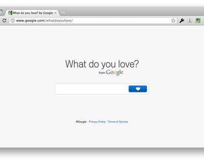 What do you love? Весь Google на одной странице