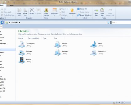 Проводник Windows 7 сделать похожим на Windows 8