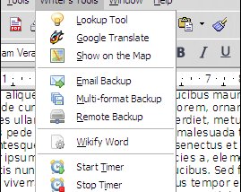 Расширение Writer’s Tools для OpenOffice.org